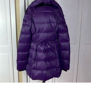 NWT JUICY Women Purple Down Puffer Buttoned Jacket